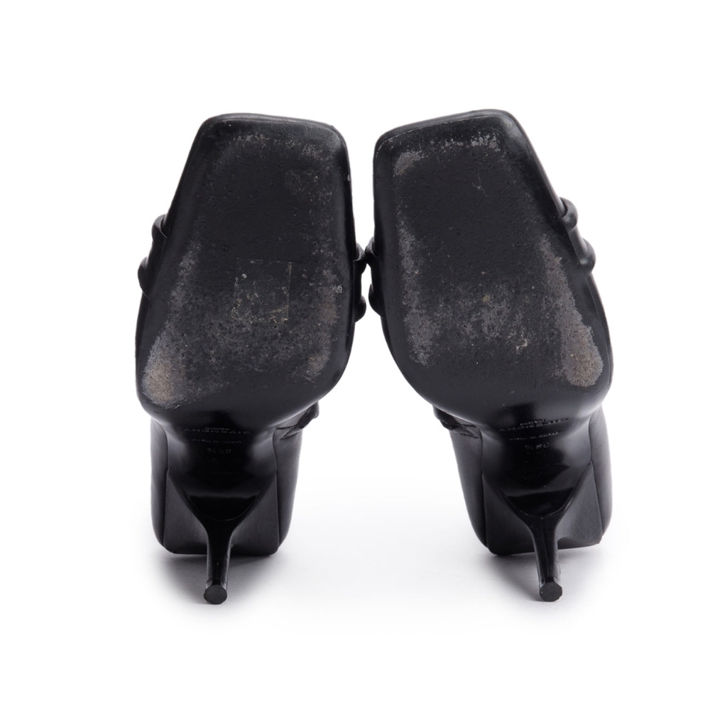 Givenchy Black Leather G-Woven Ankle Boots, Size 36.5  - Picture 5 of 5